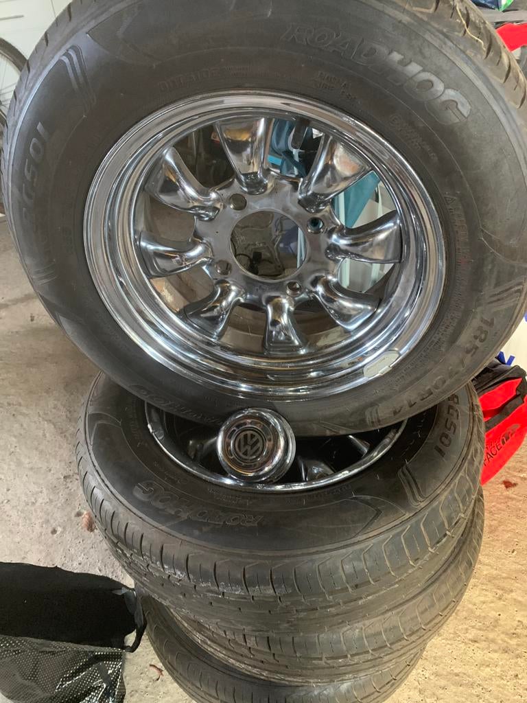 Velgen met band Volkswagen, Auto-onderdelen, Ophalen, 14 inch, Banden en Velgen