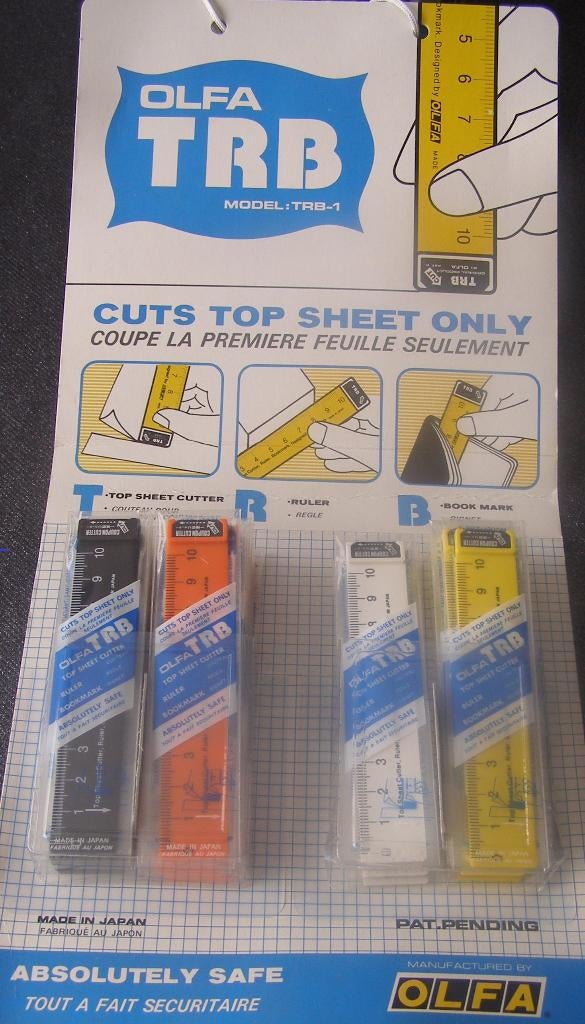 Olfa TRB-1 Top sheet cutter / Ruler / Bookmark, Enlèvement ou Envoi, Neuf, Autres types