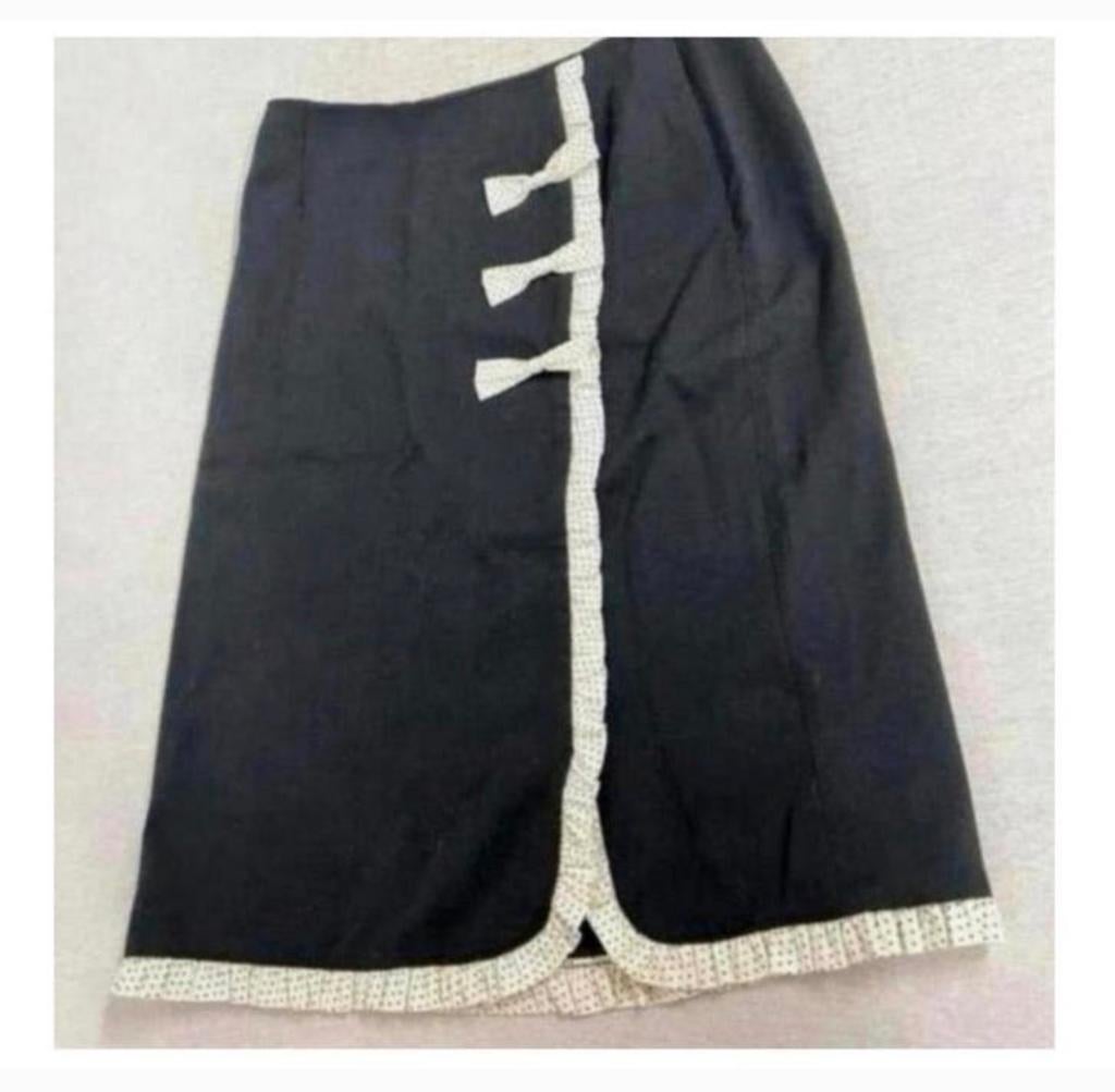 Jupe-jupe Rachel Riley noire L blanche femme longueur genou, Taille 42/44 (L), Enlèvement ou Envoi, Comme neuf, Longueur genou
