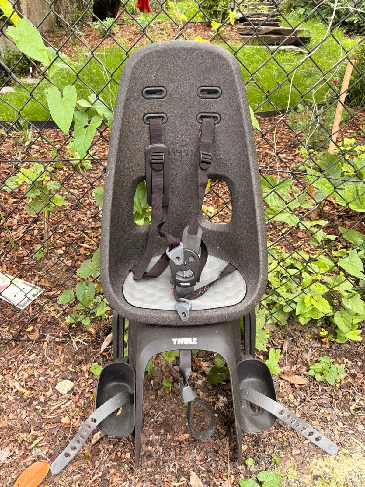 Chaise bébé Thule, Vélos & Vélomoteurs, 0 à 18 kg, Repose-pieds, Comme neuf, Enlèvement