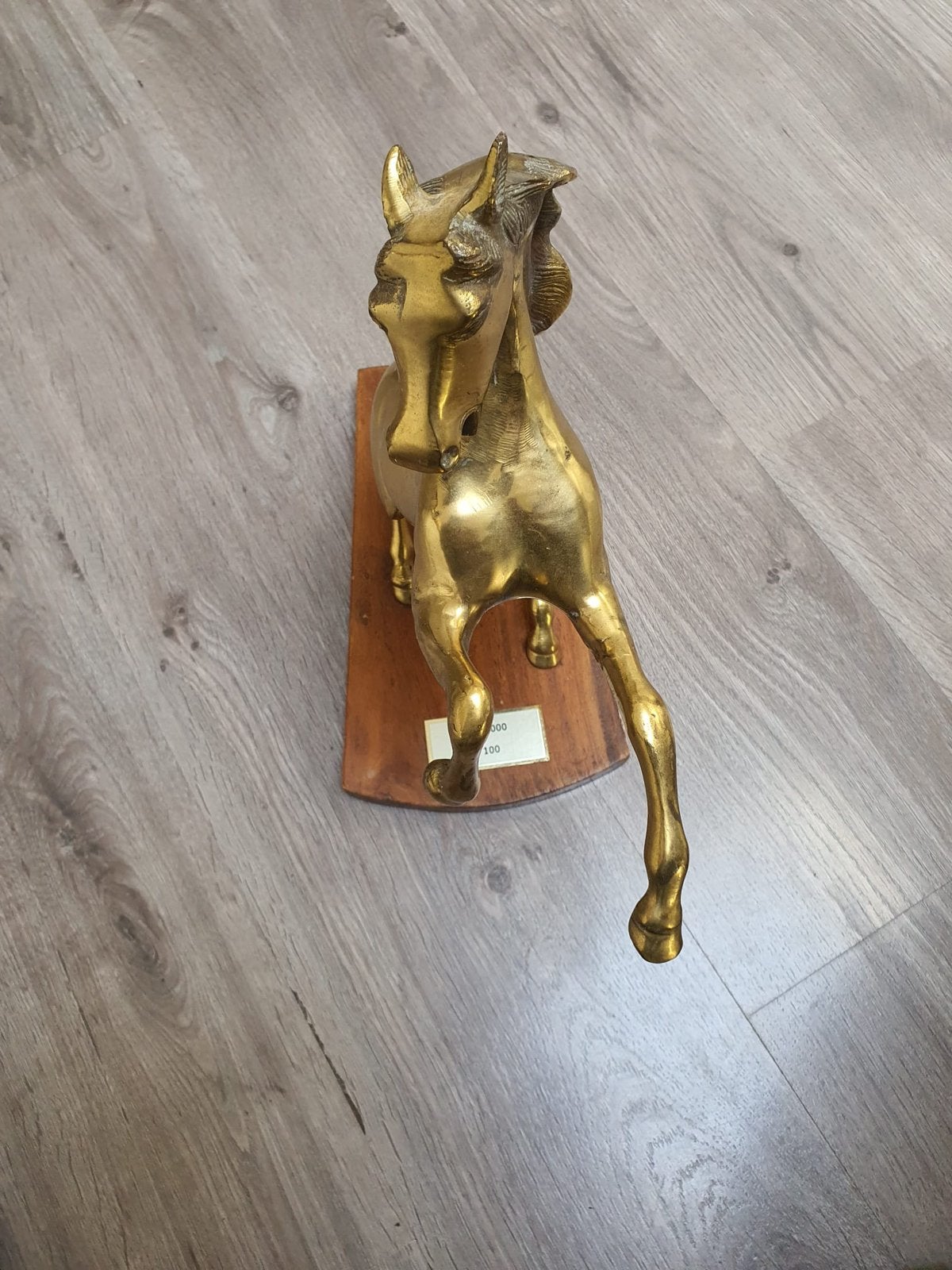 Kopere paard beeld vintage, Ophalen, Zo goed als nieuw
