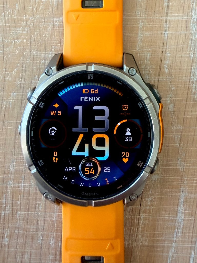 Garmin Fenix 8, 47 mm, titane amoled, Étanche, Enlèvement ou Envoi, Garmin, Comme neuf