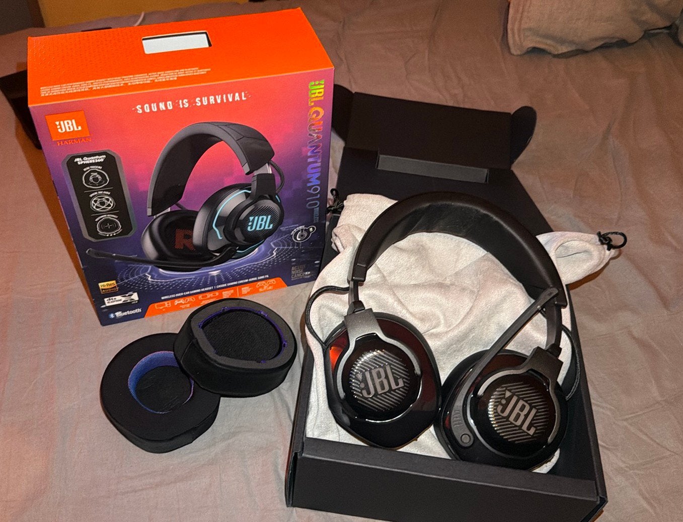 JBL Quantum 910, Informatique & Logiciels, Casques micro, Comme neuf, Enlèvement ou Envoi