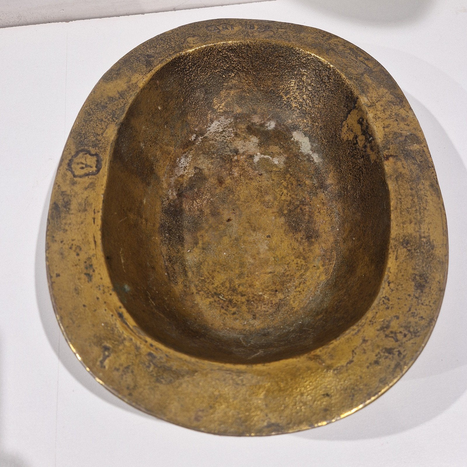 antiek bronzen schaal ARI 1820 , 3400 gram zwaar, Ophalen of Verzenden, Brons