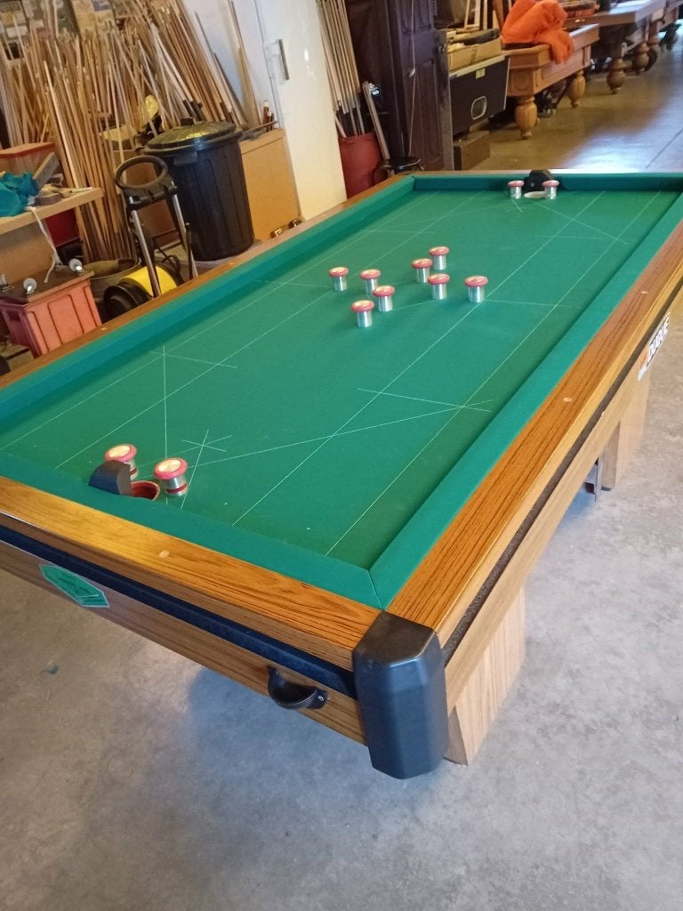 Nieuwe en gebruikte biljarts en voetbaltafels., Enlèvement, Comme neuf, Table de billard
