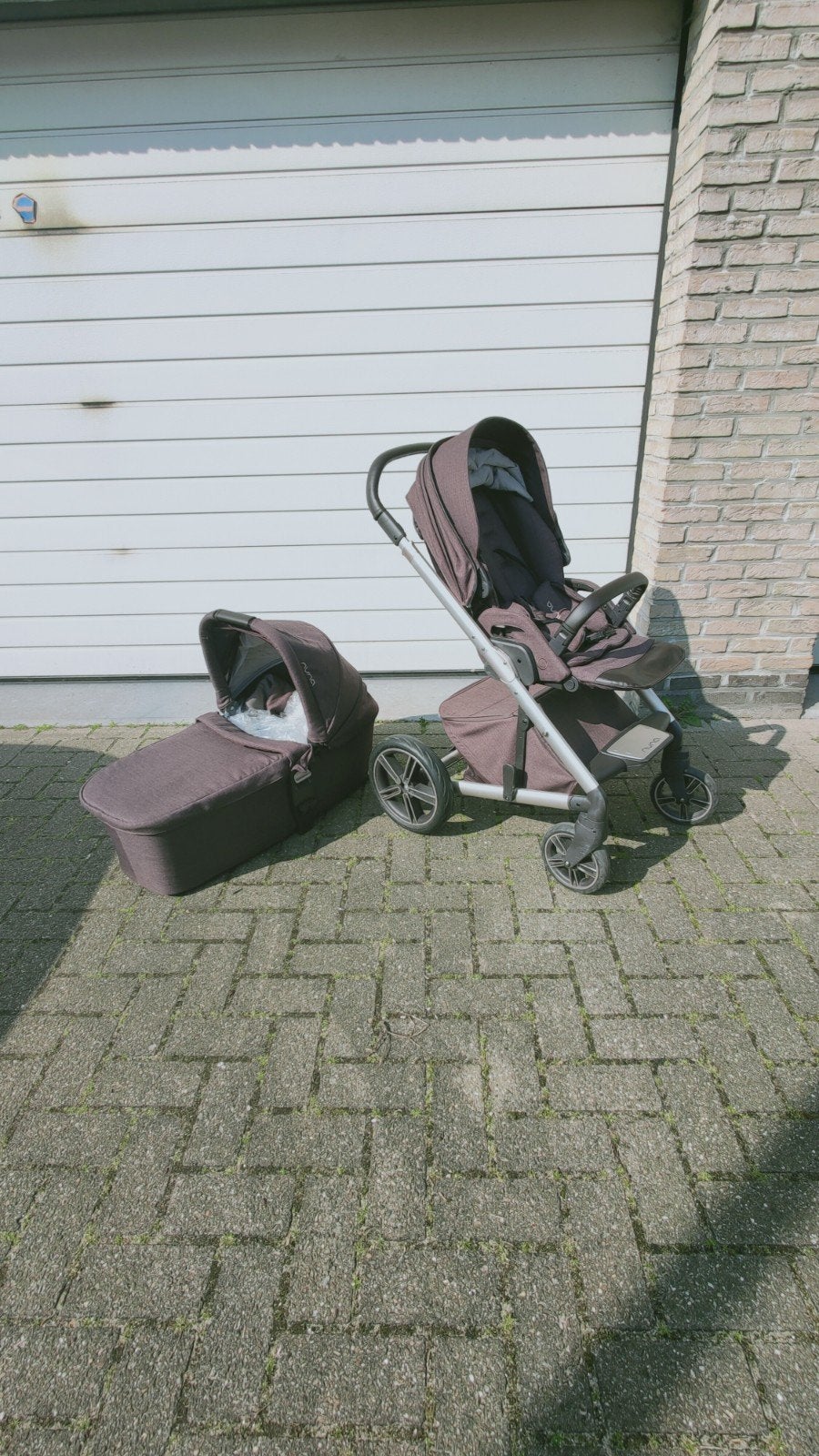 kinderwagen Nuna, Kinderen en Baby's, Kinderwagens en Combinaties, Zo goed als nieuw, Met reiswieg, Ophalen, Kinderwagen