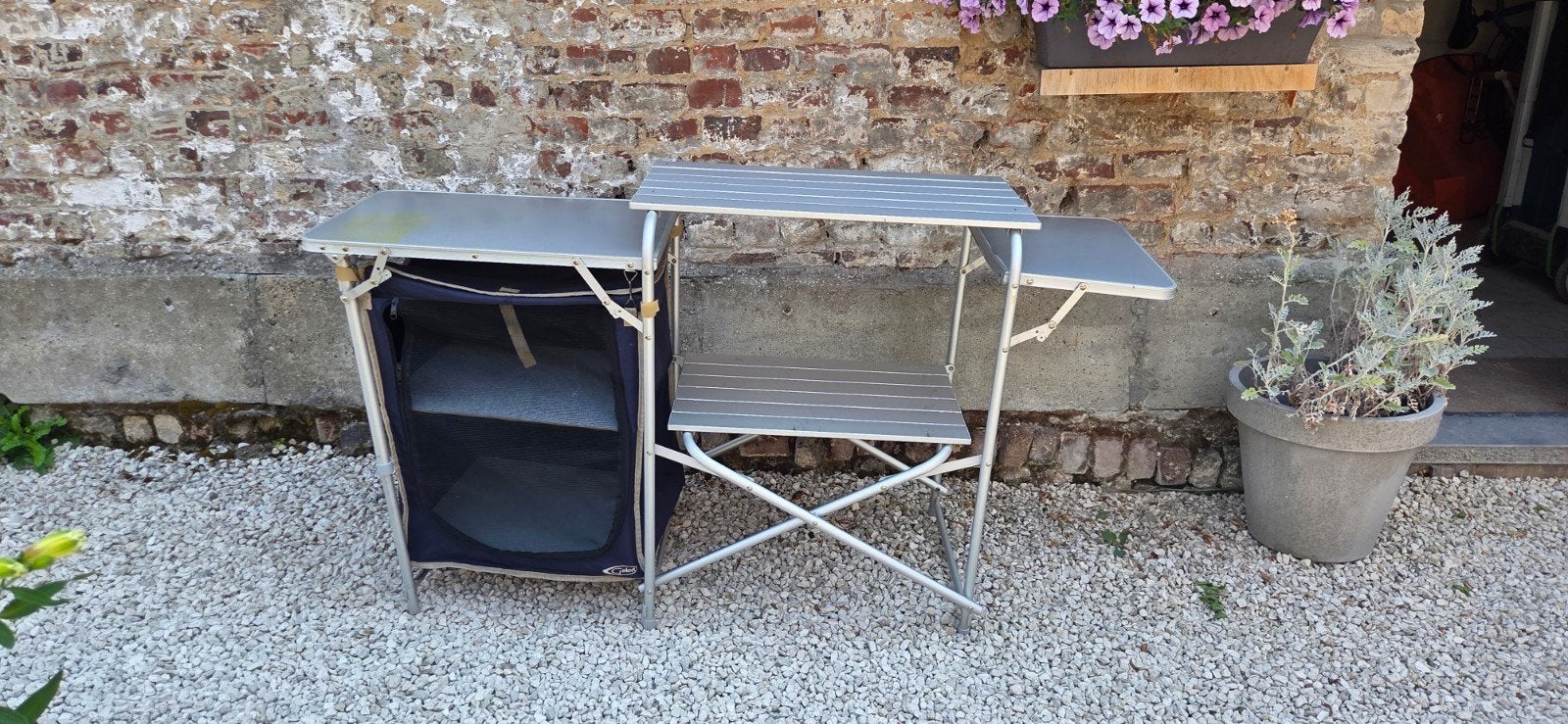 Gelert XLarge Aluminium Kampeerkeuken, Ophalen, Aluminium