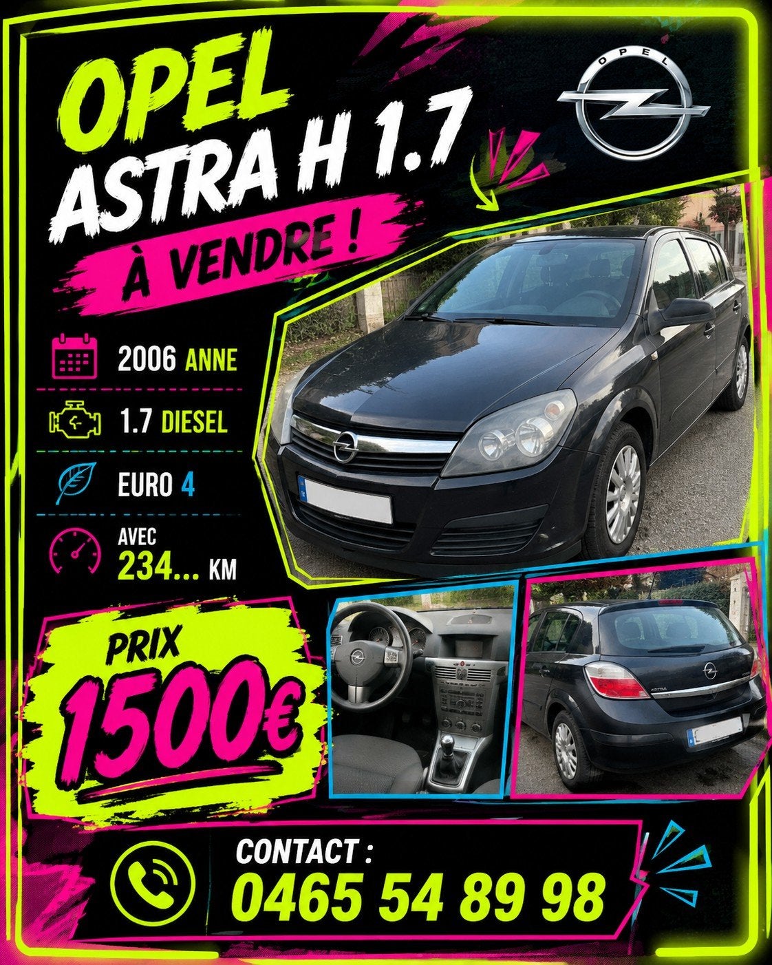 Opel astra h1.7, Auto's, Opel, Particulier, Te koop, Astra
