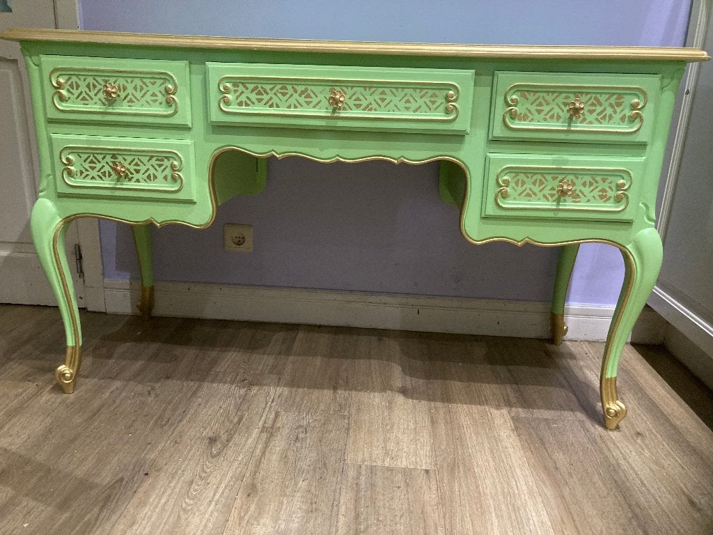 sidetable of kaptafel, Ophalen, 100 tot 150 cm, Eikenhout, Rechthoekig