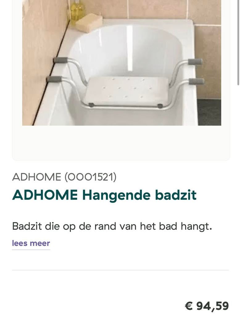 Nouveau siège/chaise de bain, Enlèvement, Neuf