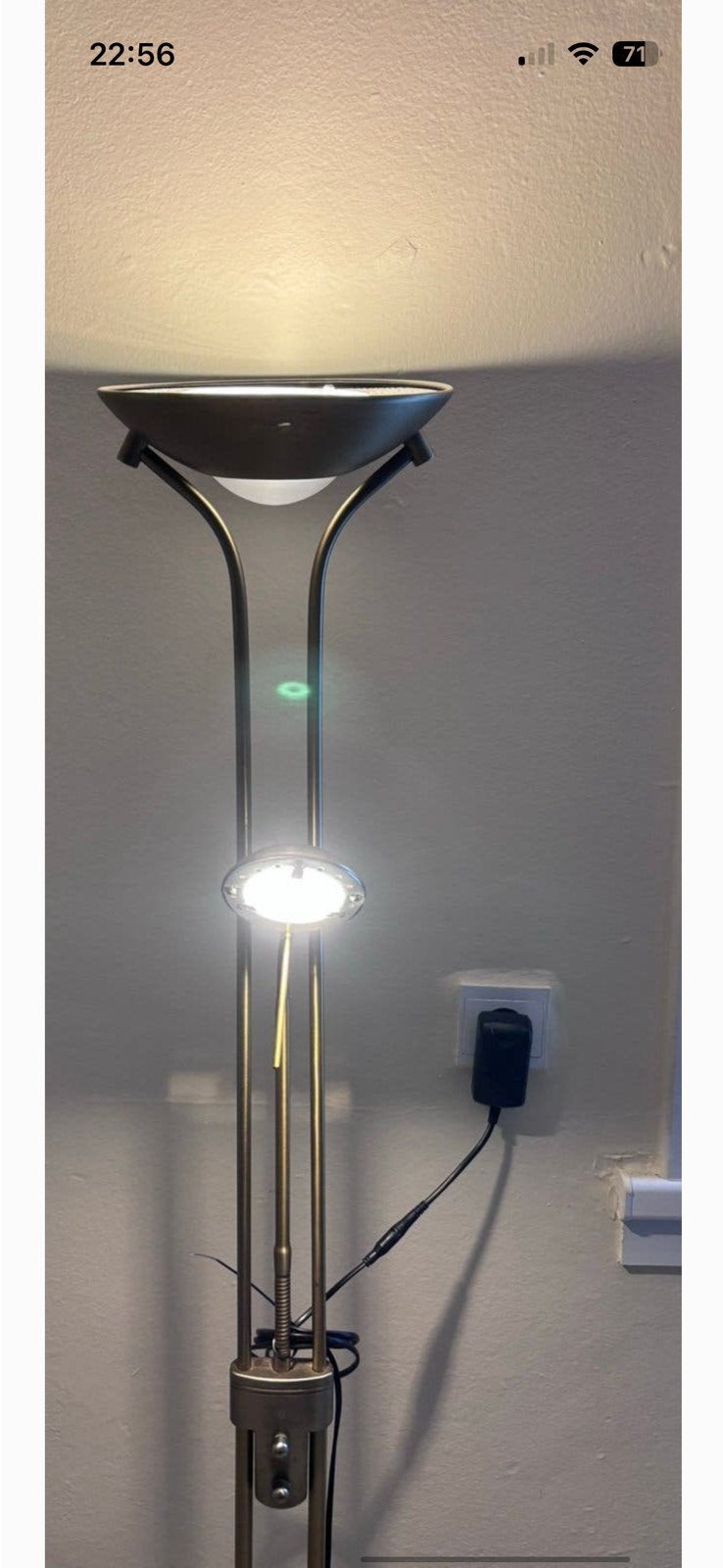 Vloerlamp, Huis en Inrichting, Ophalen, Zo goed als nieuw, Metaal, 150 tot 200 cm