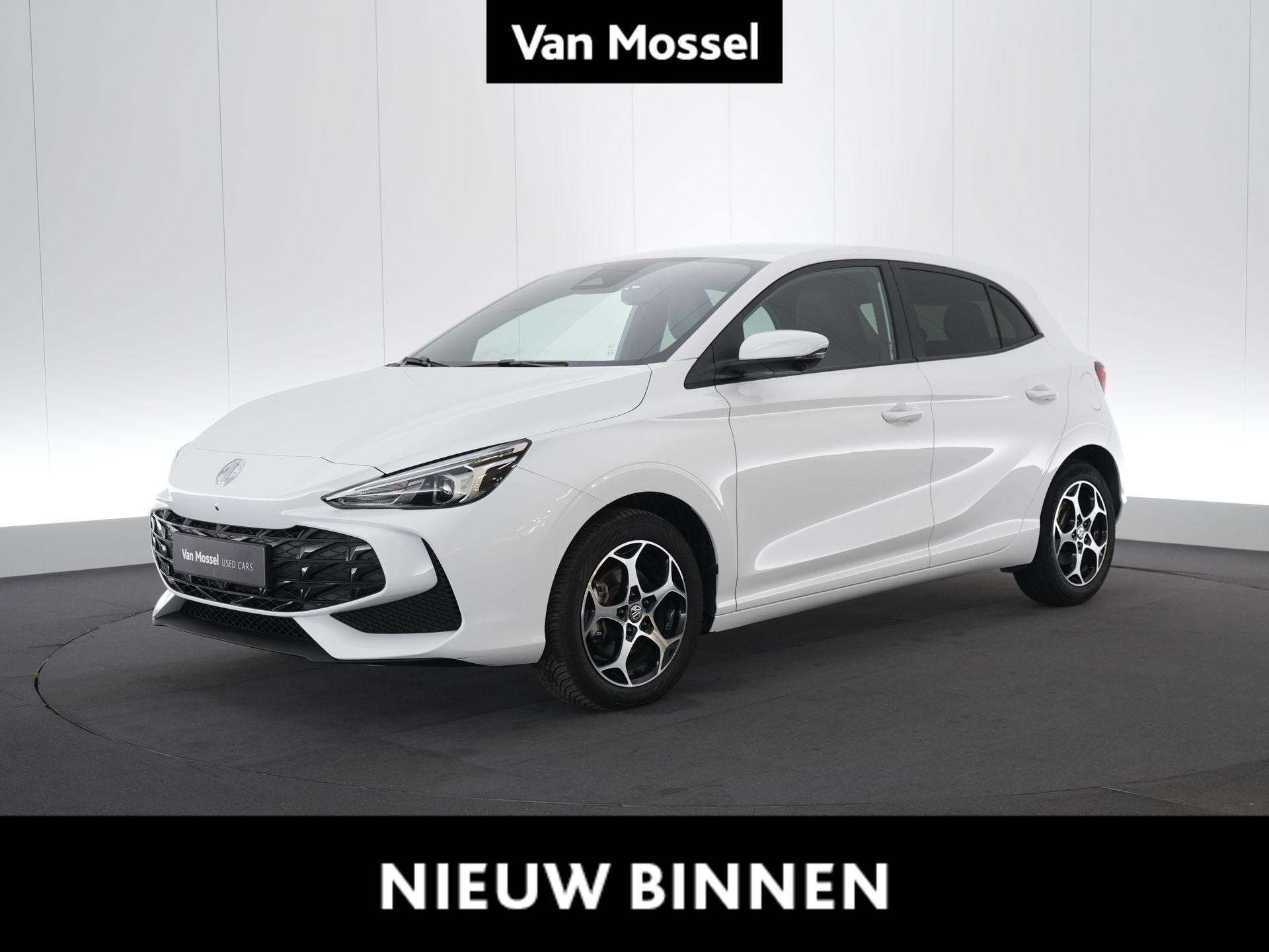 MG MG3 Hybrid+ Luxury, Auto's, Stof, 4 cilinders, Wit, Bedrijf