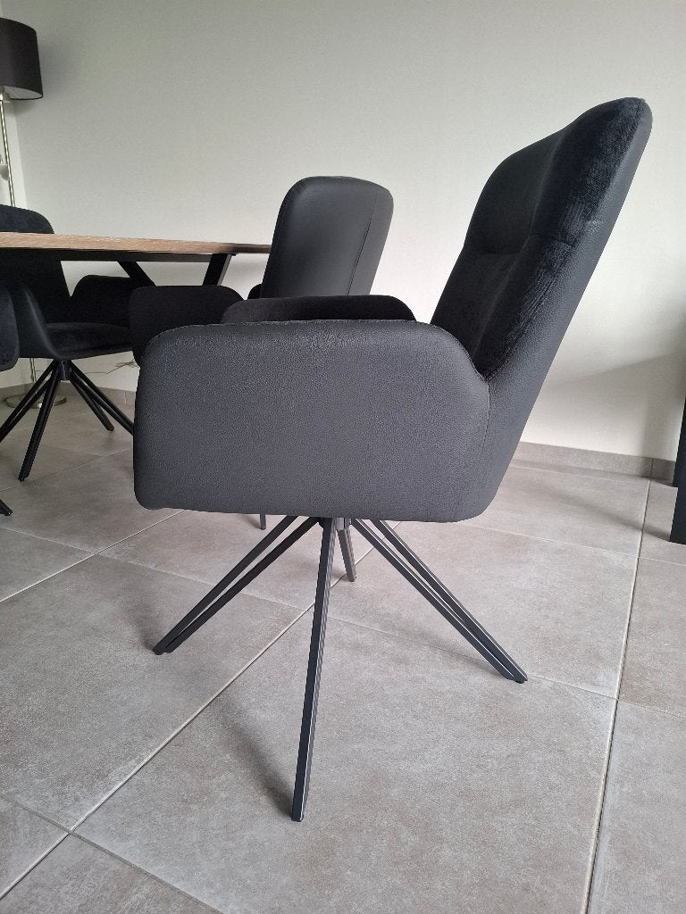 Tafel en stoelen, Huis en Inrichting, Ophalen, Eikenhout, Nieuw, 50 tot 100 cm