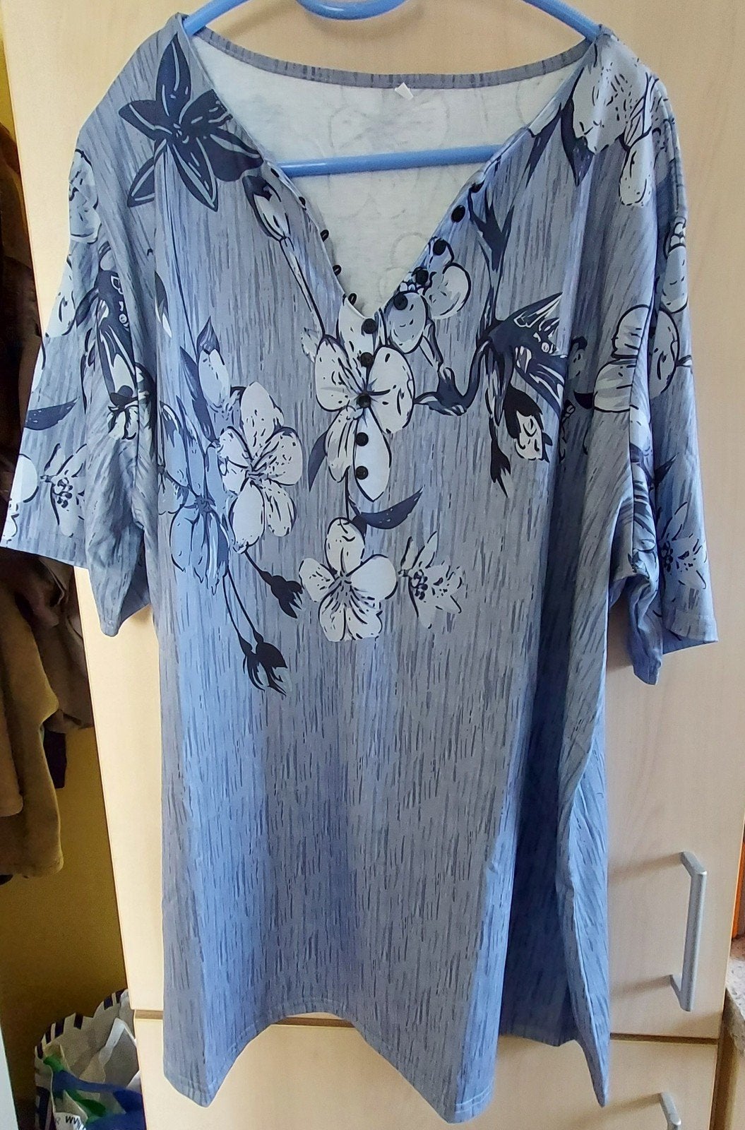 blouse 4XL neuf bleu gris, Kleding | Dames, T-shirts, Ophalen of Verzenden, Blauw