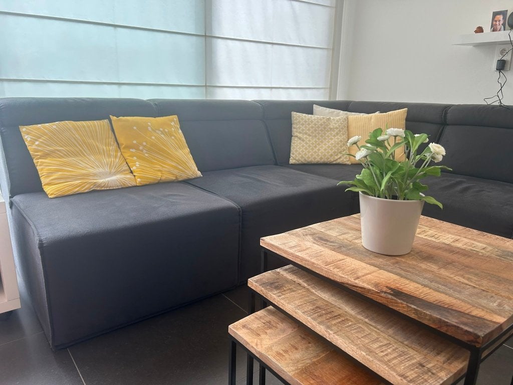Salon hoeksalon, Huis en Inrichting, Ophalen, Zo goed als nieuw, Stof