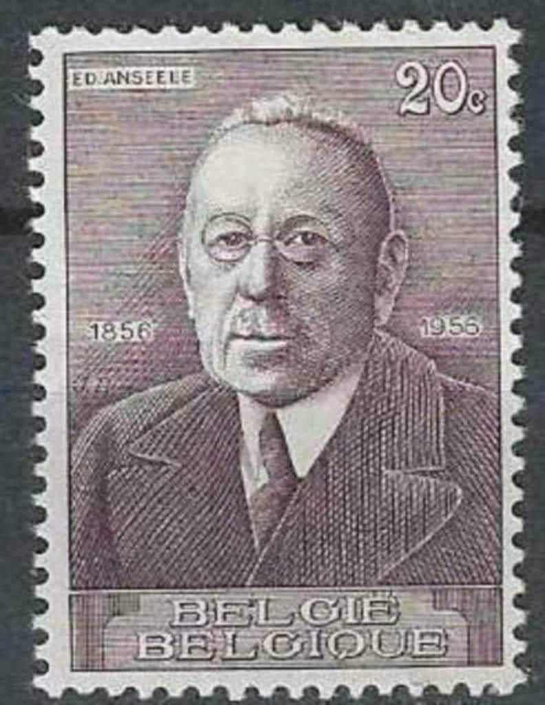 Belgie 1956 - Yvert/OBP 997 - Edward Anseele (PF), Postzegels en Munten, Verzenden, Postfris, Postfris