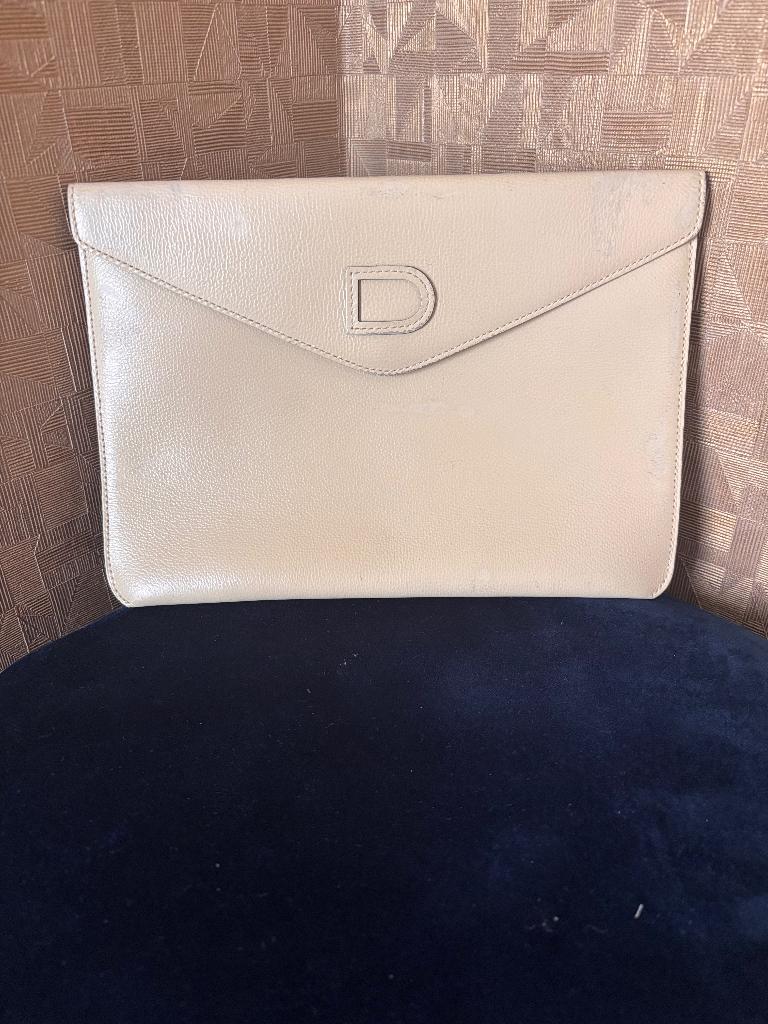 Delvaux clutch crème, Ophalen, Gebruikt, Beige, Avondtasje