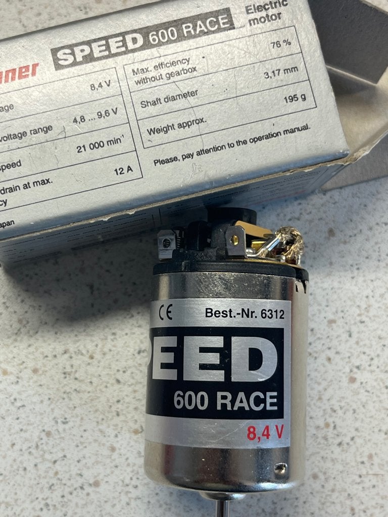 Graupner motor Speed 600 race, Ophalen, Nieuw