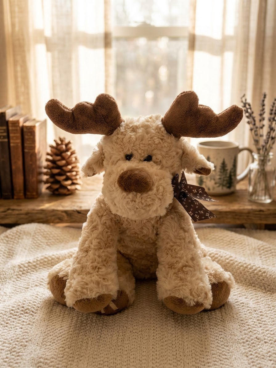 Prix diminué.  Adorable peluche élan neuve, Collections, Enlèvement, Neuf