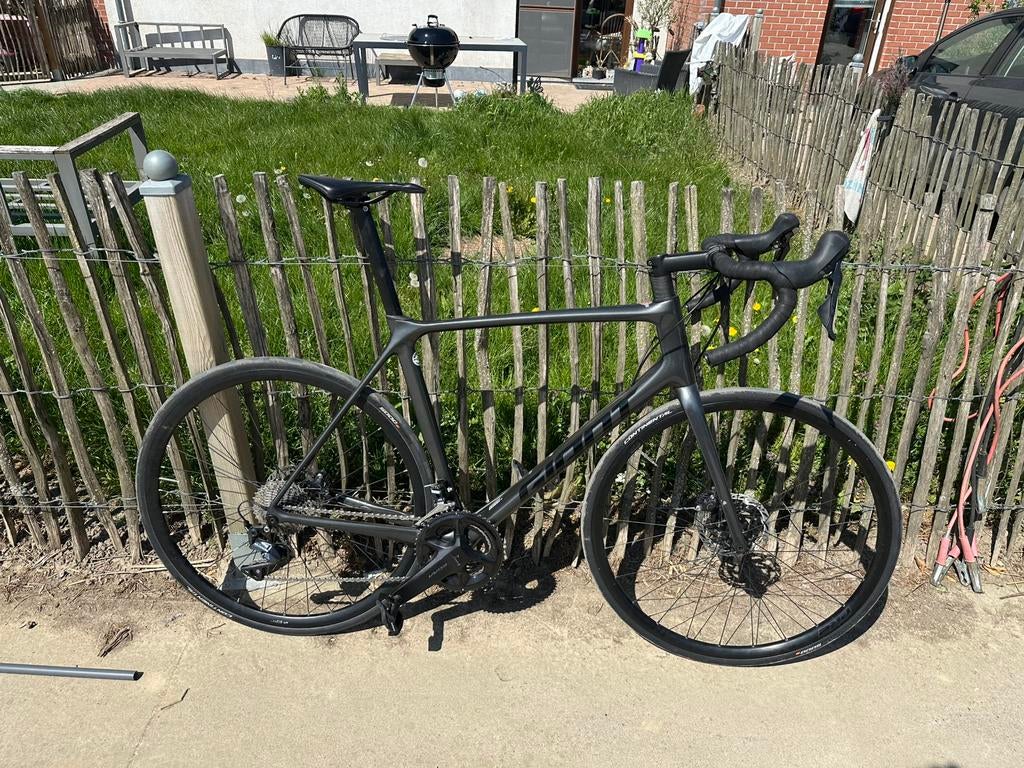 Vélo de course Giant carbone - Ultegra-Entièrement révisé !, 10 à 15 vitesses, Giant, Enlèvement, Frein à disque