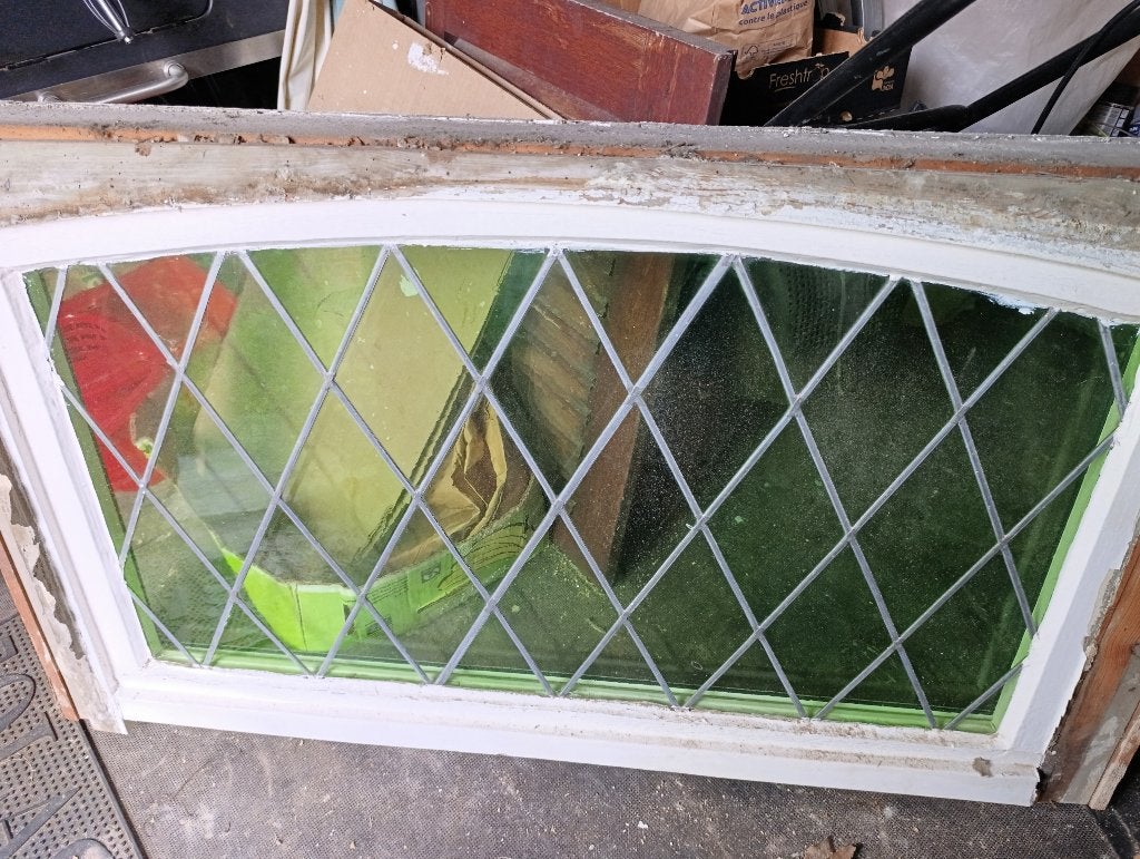 glas in lood ramen, Doe-het-zelf en Bouw, Ophalen, Gevelraam of Ruit, Gebruikt, Minder dan 80 cm