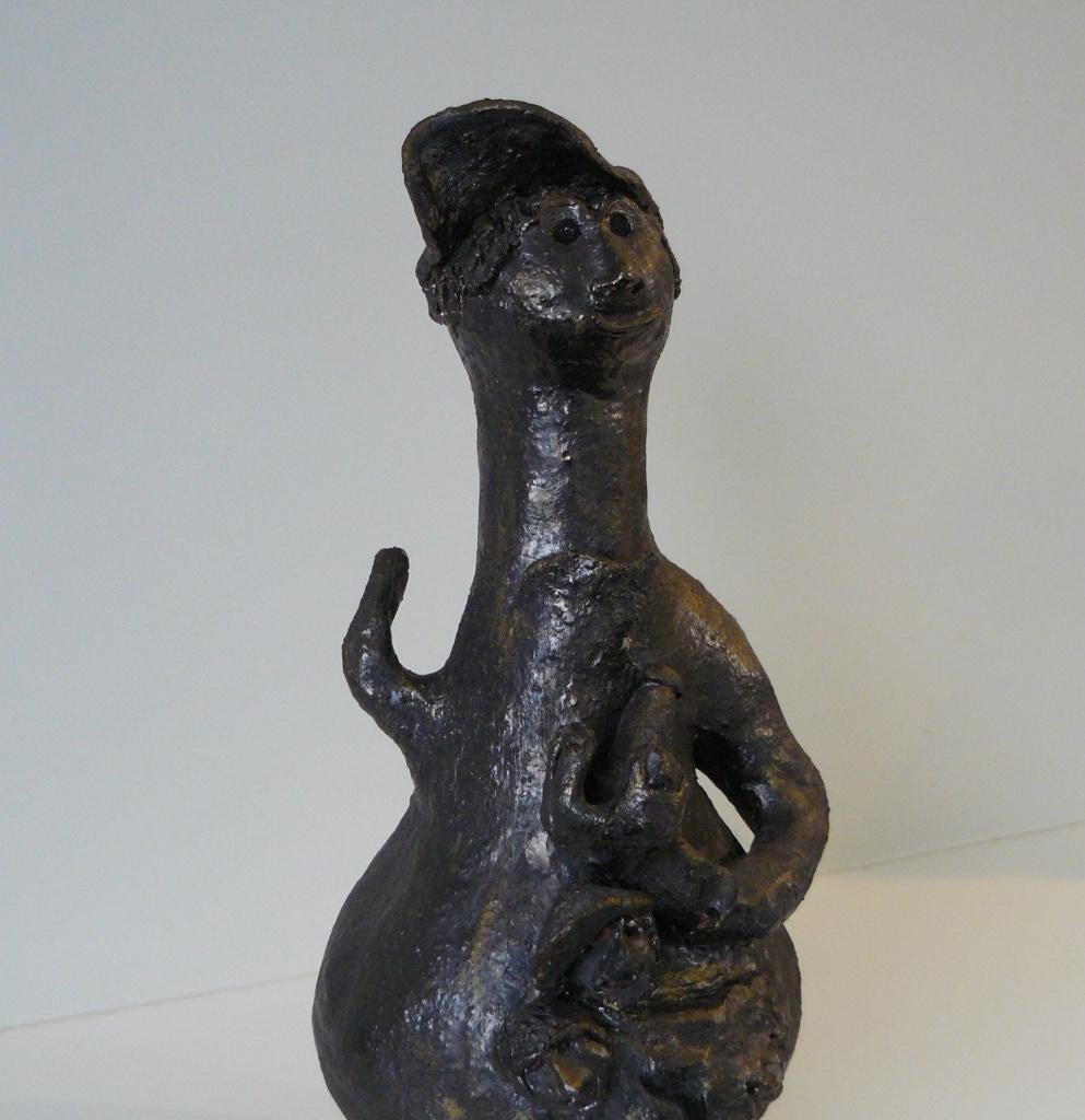 Keramiek - Johan Herman - kunstwerk, Antiek en Kunst, Handgemaakt, Brutalistisch, Ophalen of Verzenden, 20 - 50 cm