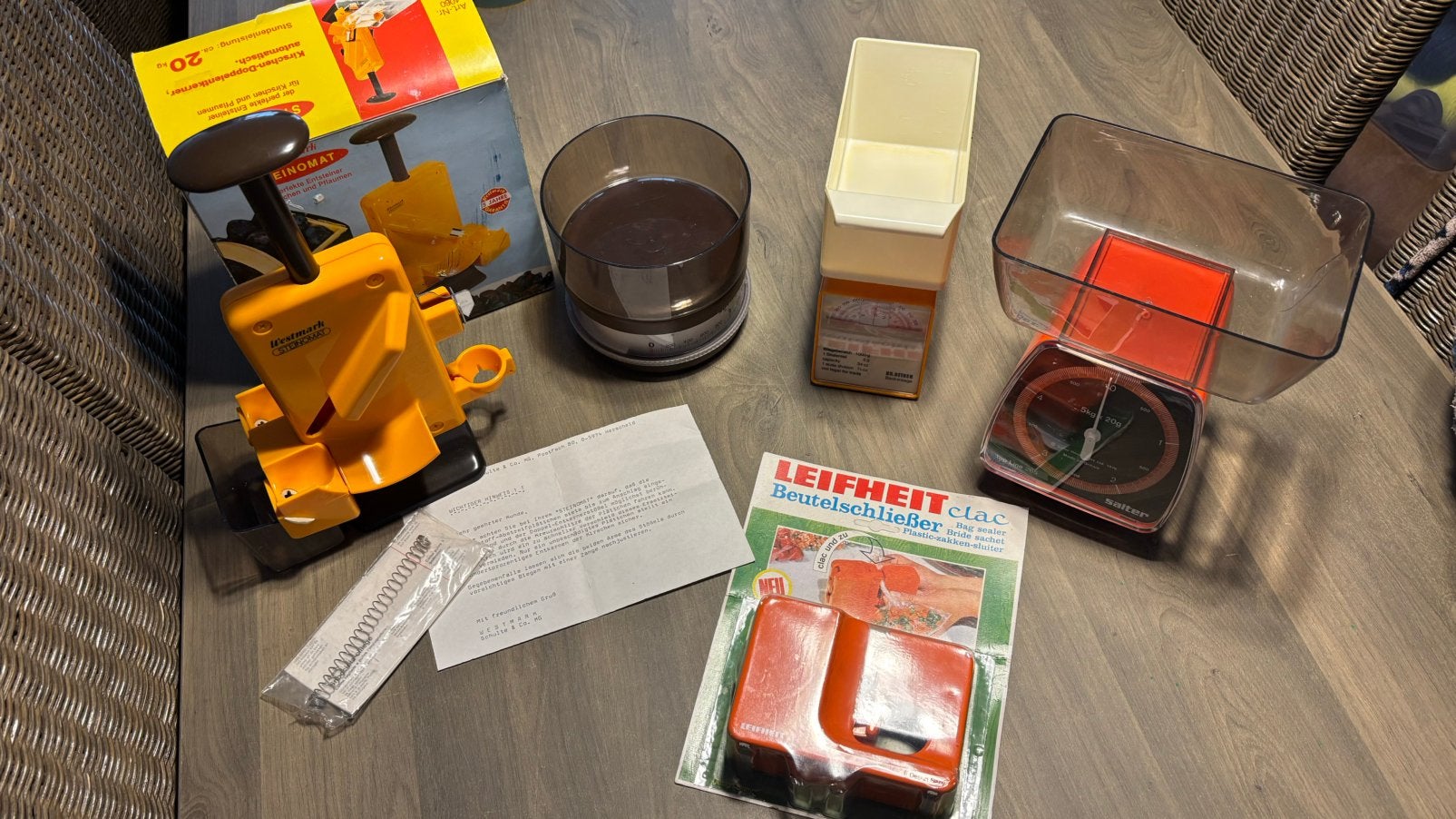 Vintage retro keukenlot jaren ’70/’80 – Westmark, Salter,…, Ophalen of Verzenden, Zo goed als nieuw