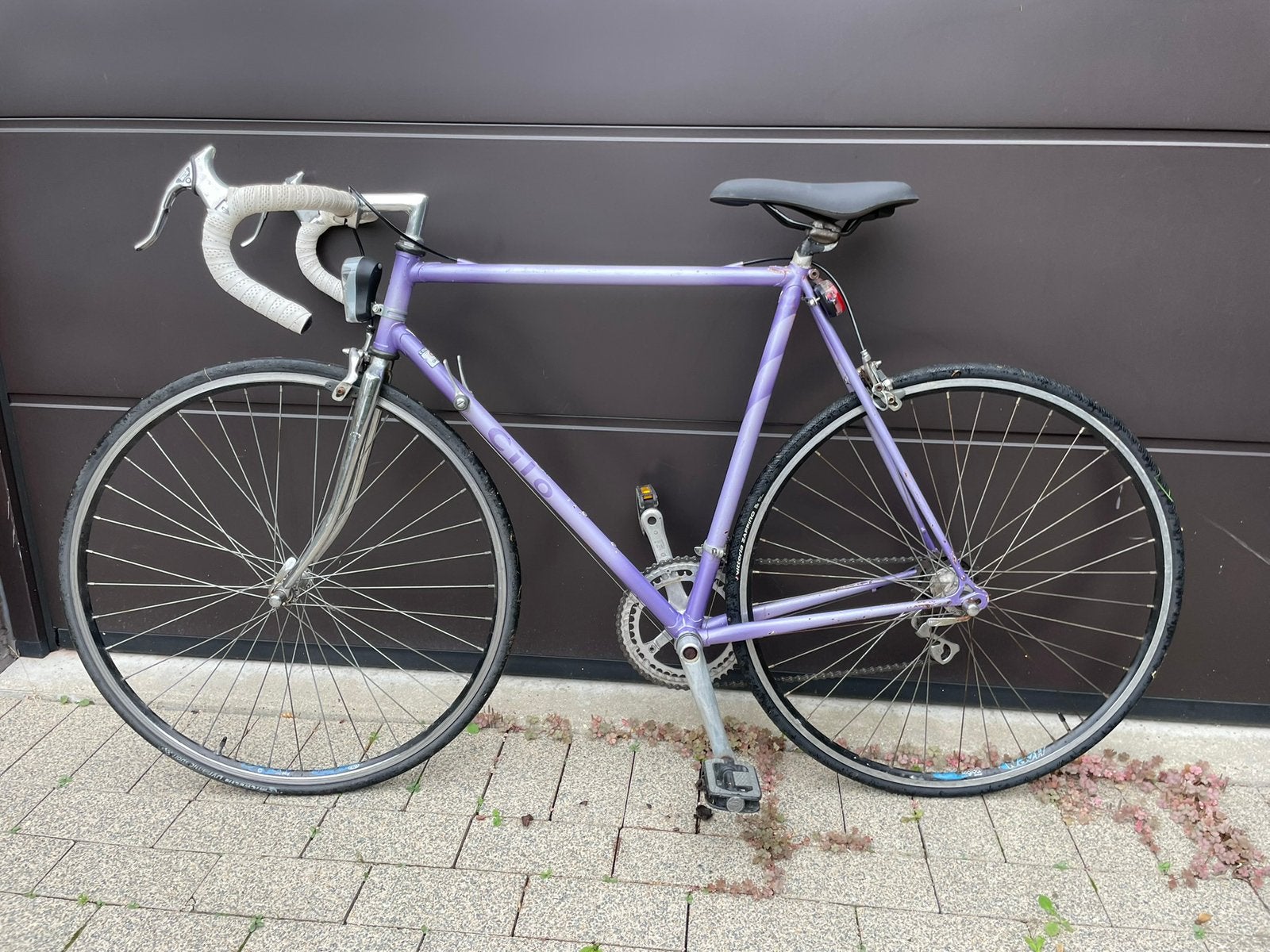 Retro lila koersfiets – damesmaat, Gebruikt, Velgrem, Ophalen, Overige merken