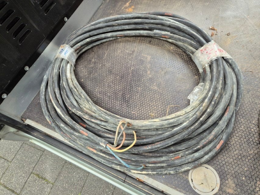 soepele kabel 5x10mm², Doe-het-zelf en Bouw, Elektriciteit en Kabels, Ophalen, Gebruikt, Kabel of Snoer