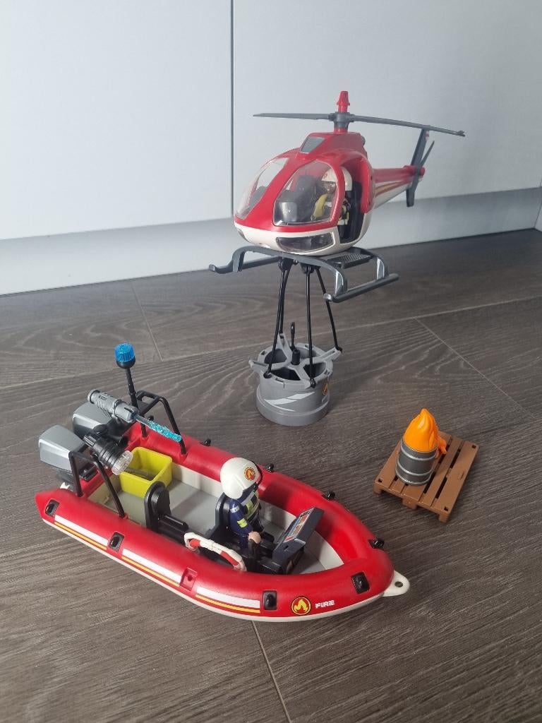 Sapeurs-Pompiers Playmobil, Enlèvement, Utilisé, Ensemble complet