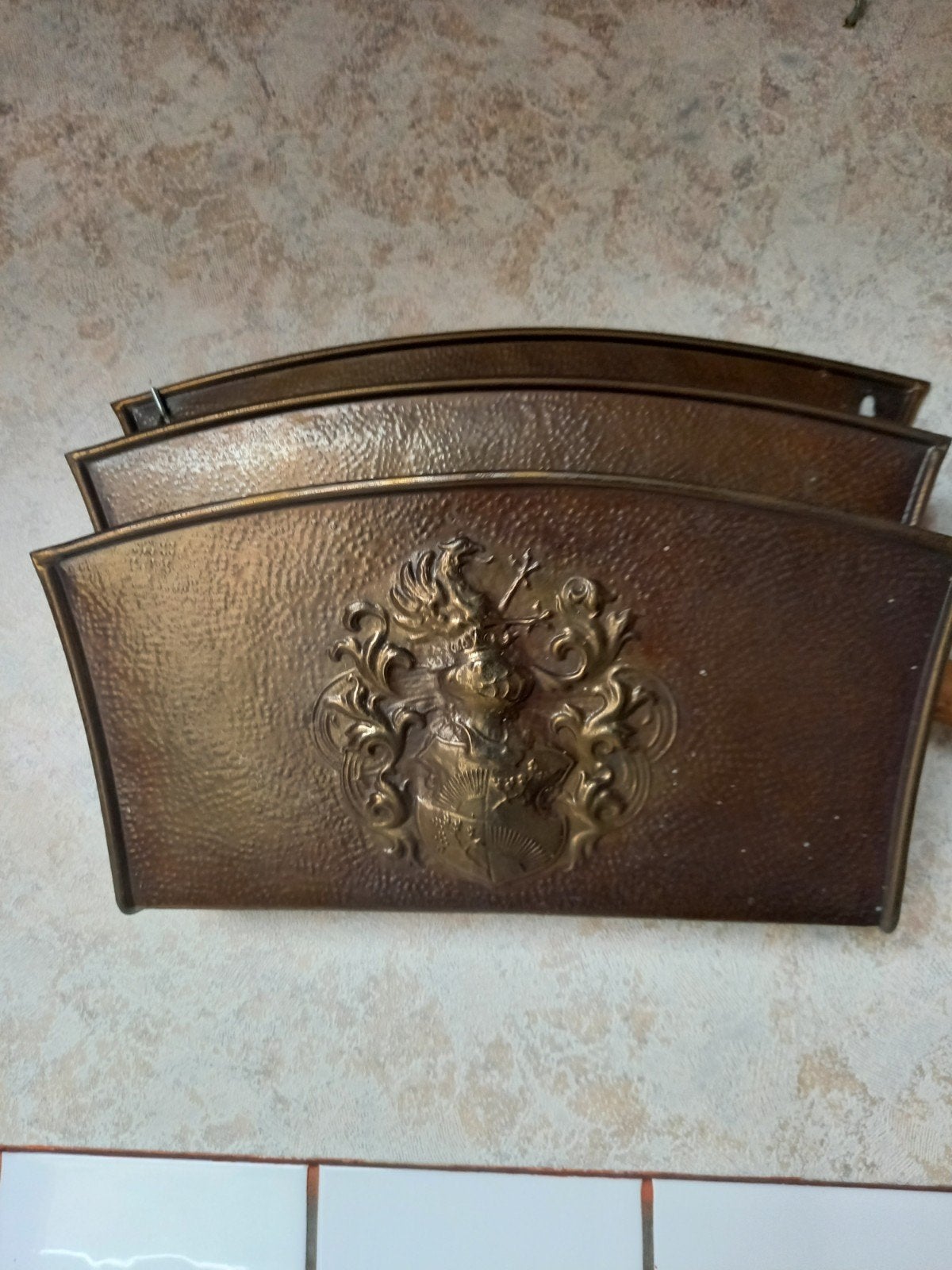 vintage gazetten en brievenhouder., Ophalen, Vintage