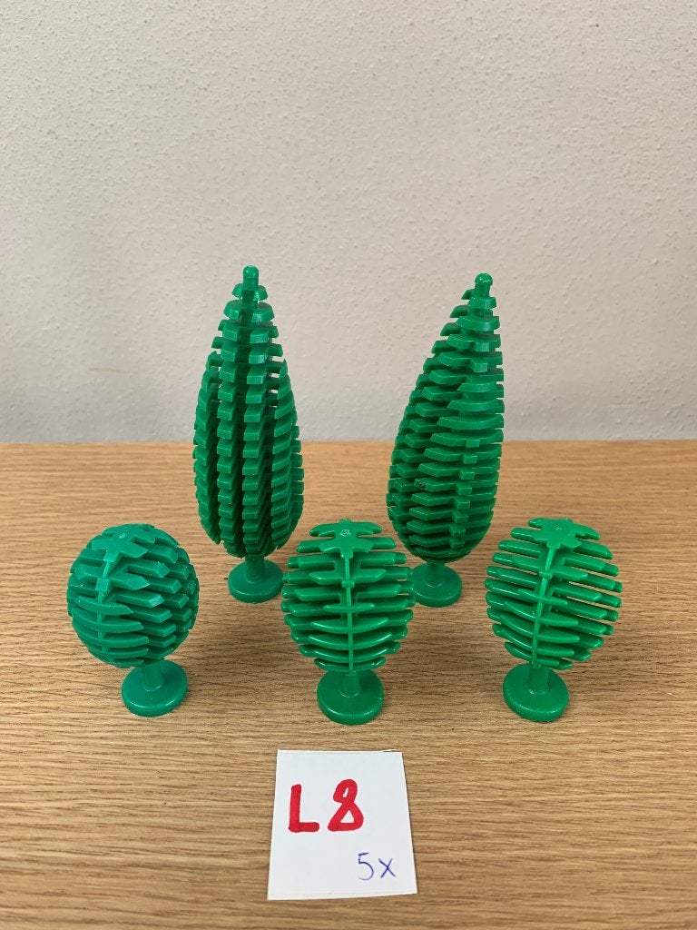 LEGO: L8: LOT 5 VINTAGE BOMEN, Ophalen of Verzenden, Gebruikt, Lego