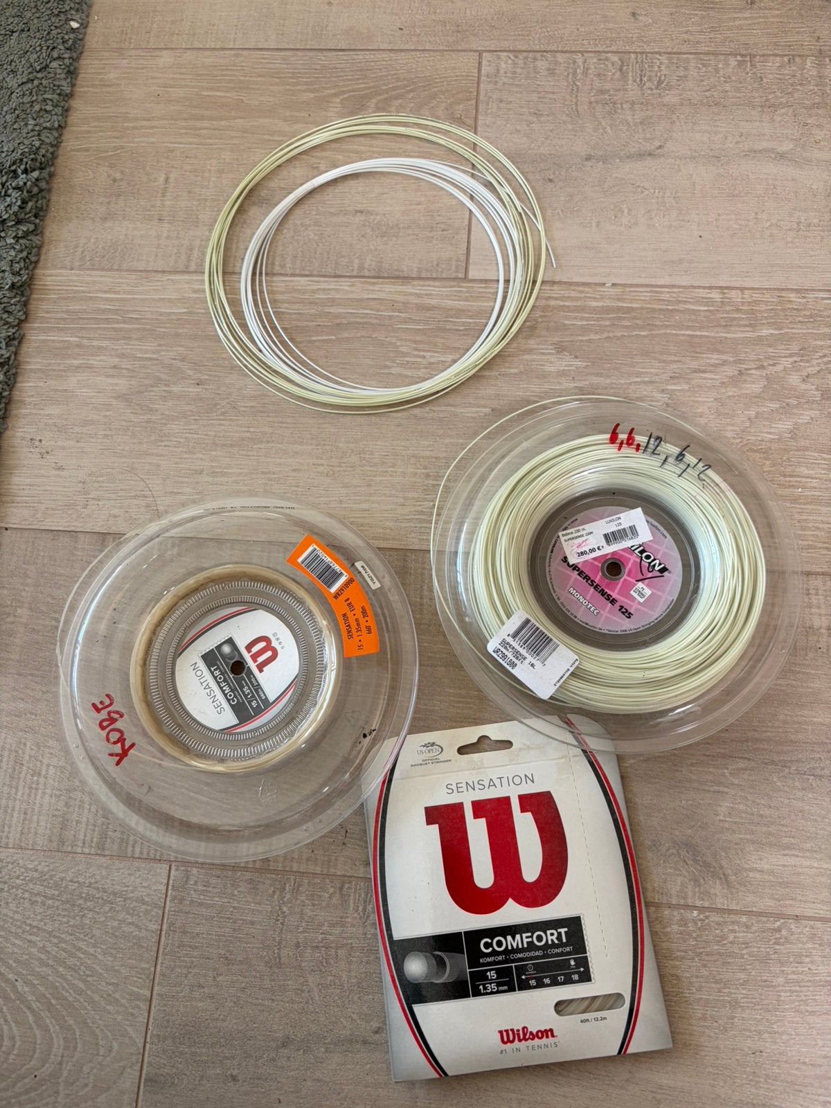 Tennissnaren luxilon monotec supersence, Ophalen, Zo goed als nieuw, Wilson