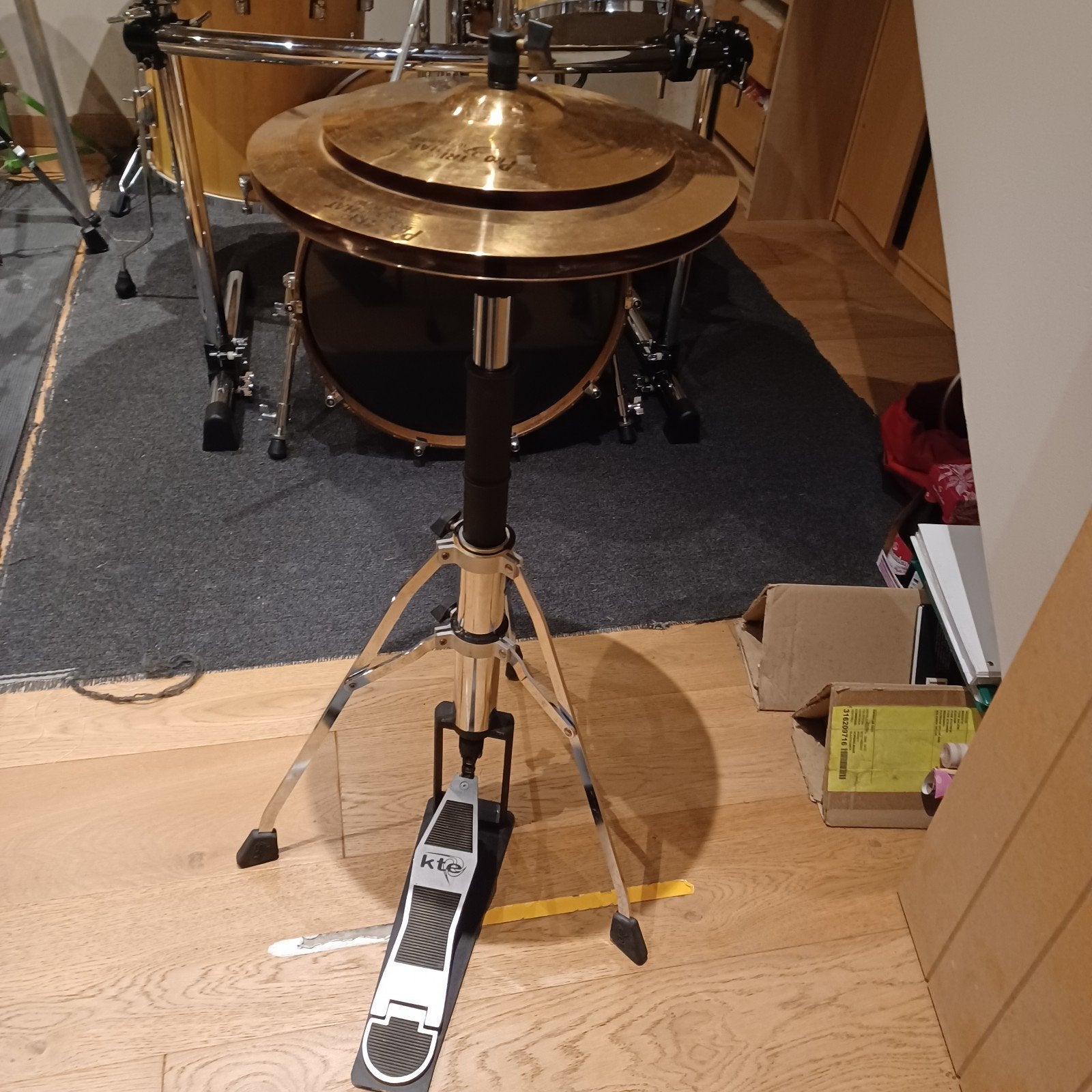 rare sabian triple hihat pour votre batterie à zgst, Musique & Instruments, Enlèvement, Comme neuf, Batterie ou Percussions