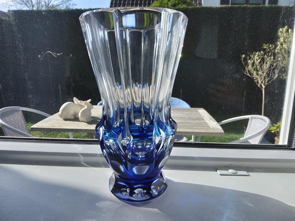 Kristallen art deco  vaas V.S.L., Ophalen