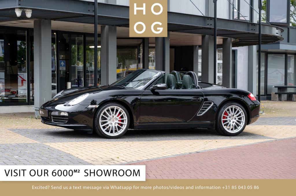 Porsche Boxster S 987 (bj 2009), Auto's, Porsche, 1355 kg, Zwart, Cabriolet, Zwart