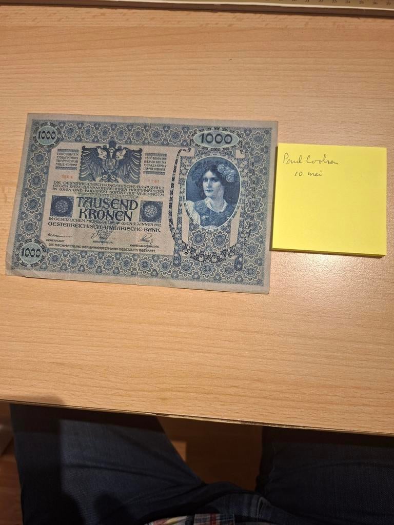 Oud biljet, Postzegels en Munten, Ophalen of Verzenden, Oostenrijk