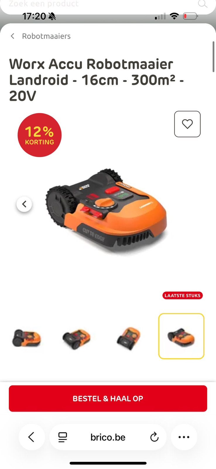 WORX Landroid WR184E Robotmaaier – Nieuw, Ophalen, Zo goed als nieuw
