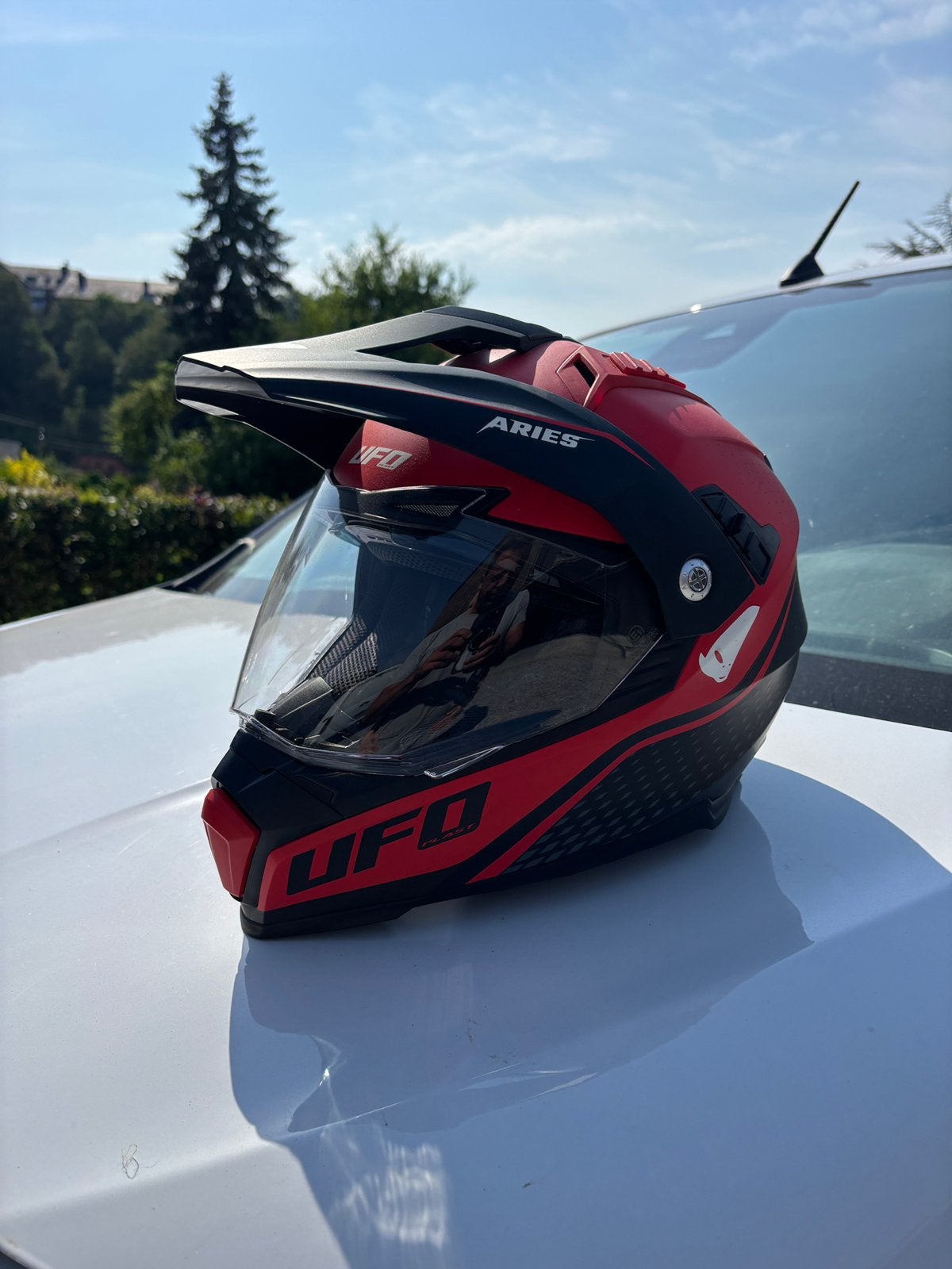 Casque UFO ARIES R/N, Motos, Enlèvement, XS