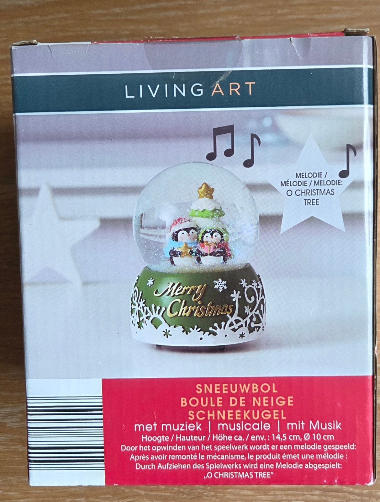 sneeuwbol met muziek, Ophalen