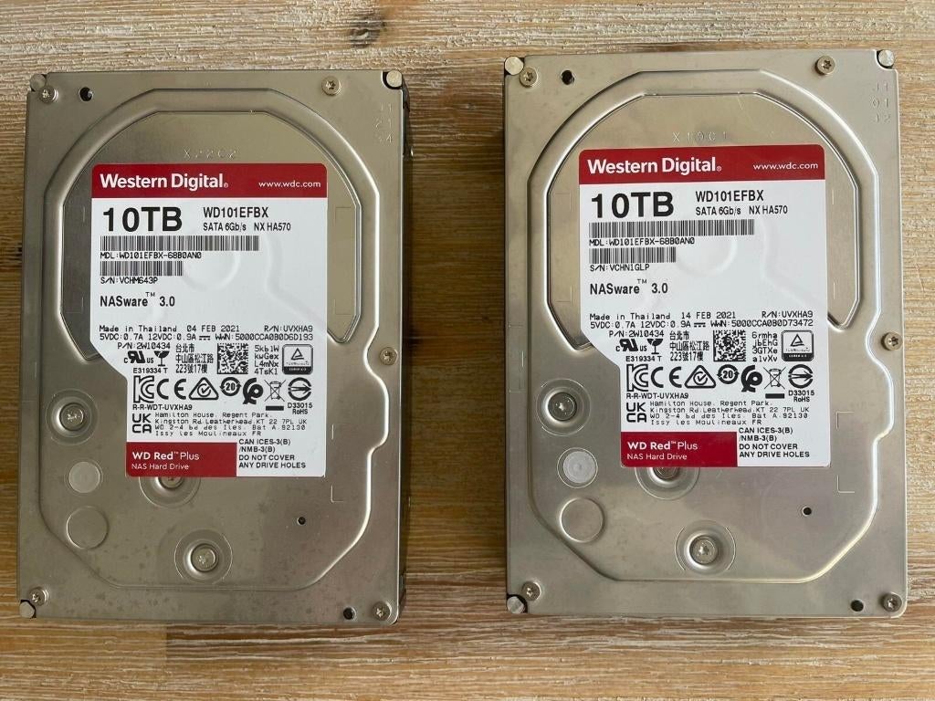 1 x Western Digital 10TB WD101EFBX   2 beschikbaar, Interne, Western Digital (WD), Desktop, Envoi