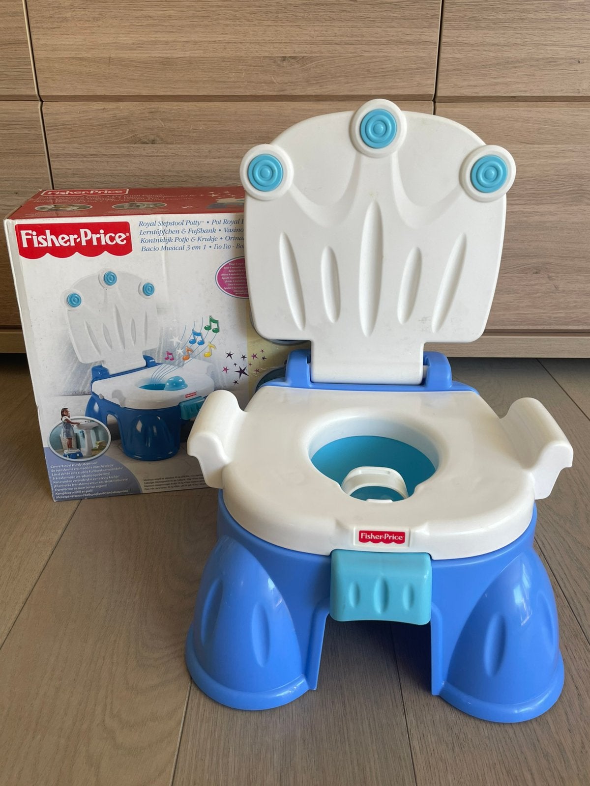 Fisher-Price Potje & Krukje (3-in-1) Met Muziek & Doos, Kinderen en Baby's, Speelgoed | Fisher-Price, Ophalen, Zo goed als nieuw