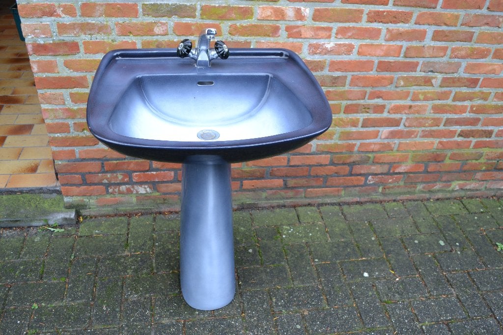 retro lavabo, Ophalen, Gebruikt, Steen, Wastafel