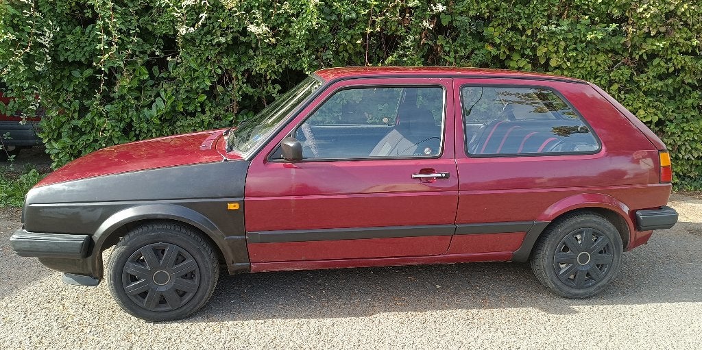 Volkswagen Golf 2 GL 1.8 (90ch) – 1990 – CT mars 2027, Auto's, Voorwielaandrijving, Leder en Stof, 5 zetels, Grijs