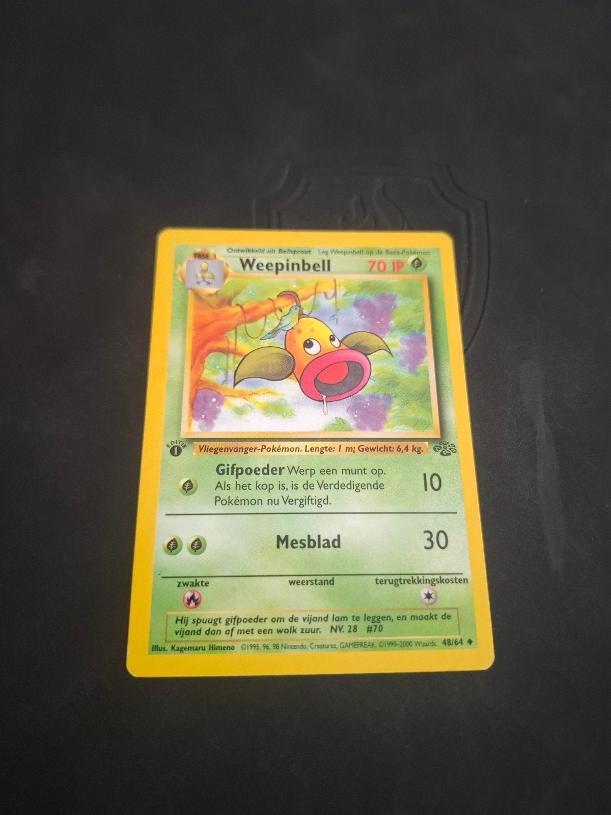 Weepinbell Pokémon Kaart - Jungle Set 48/64, Ophalen of Verzenden