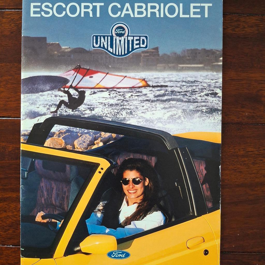 FORD  ESCORT CABRIOLET  " Unlimited "   7/95, Boeken, Ophalen of Verzenden, Nieuw, Ford