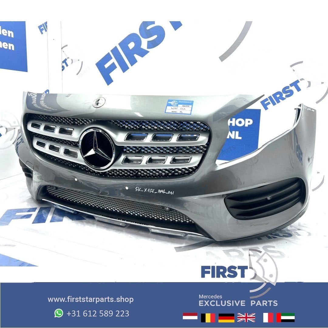 W156 GLA FACELIFT AMG BUMPER X156 VOORBUMPER ZWART WIT GRIJS, Gebruikt, -, Voor, Ophalen of Verzenden