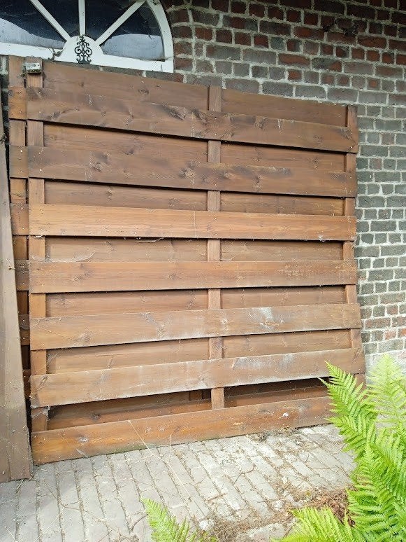 2 panneaux d occasion en bois, Ophalen, Gebruikt, Hout