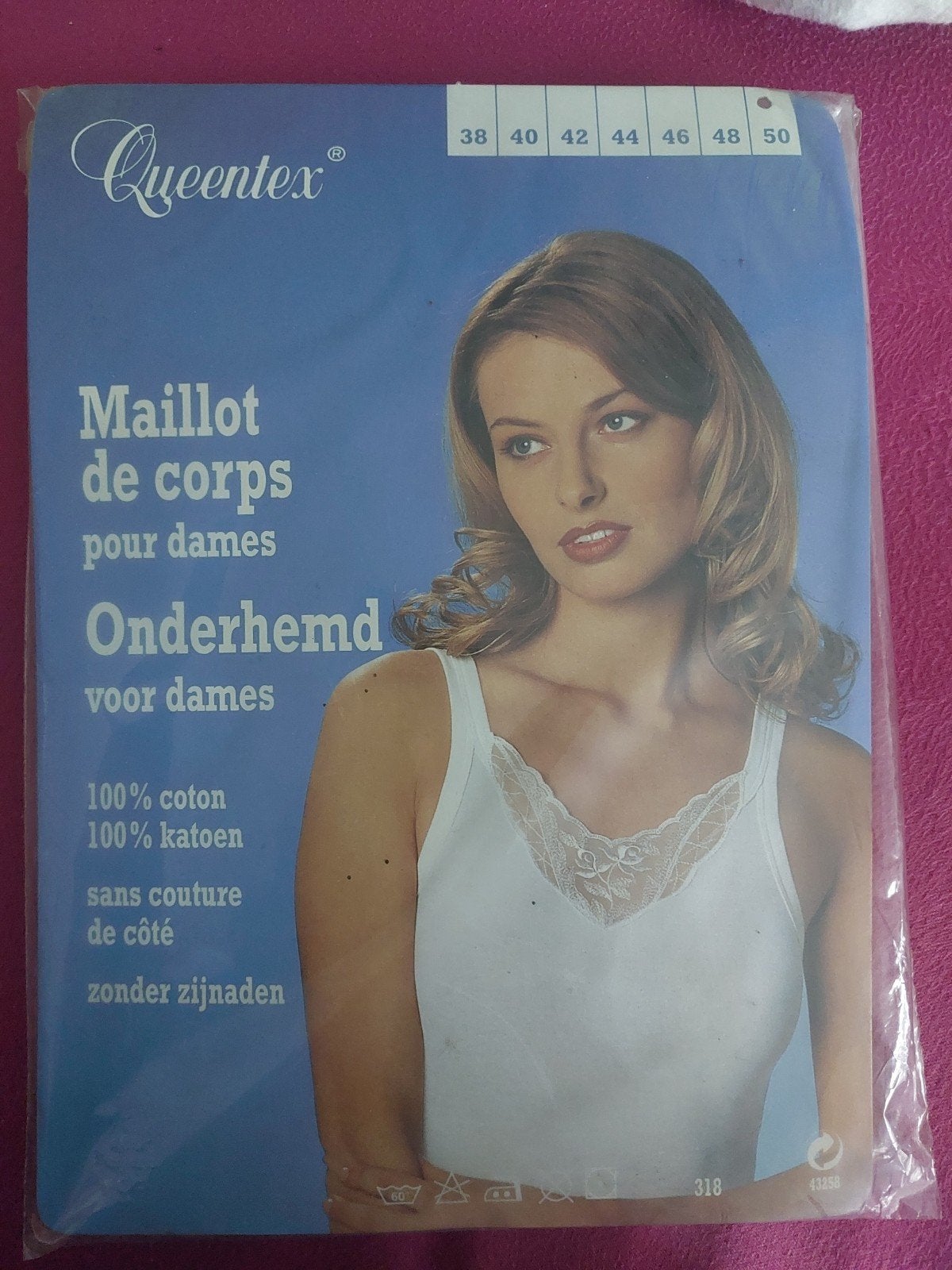 Onderhemd dames - maat 50 - nieuw, Kleding | Dames, Overige Dameskleding, Queentex, Ophalen of Verzenden, Nieuw