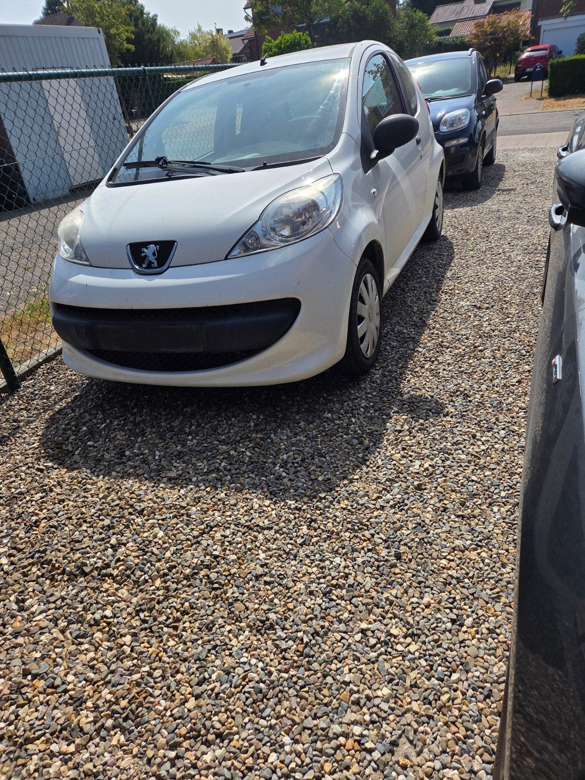 peugeot  107, Auto's, Voorwielaandrijving, Wit, Handgeschakeld, Grijs